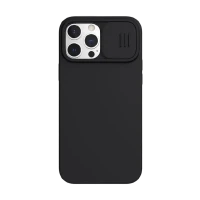 Husă Nillkin iPhone 13 Pro, CamShield Silky Magnetic Silicone, Elegant Black