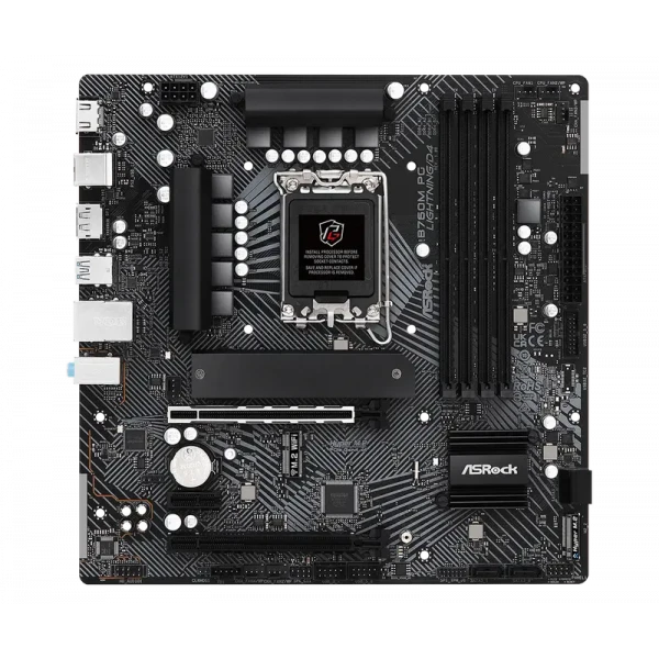 Placă de bază ASRock B760M PG LIGHTNING/D4, LGA1700, Intel B760, Micro-ATX