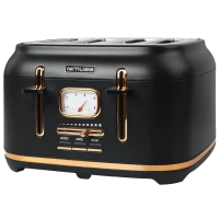Toaster MUSE MS-131 BC, Negru | Auriu