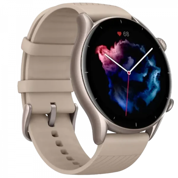 Ceas inteligent Xiaomi Amazfit GTR 3, Carcasă din aluminiu de culoare gri cu bandă din silicon gri