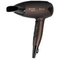 Компактный фен VITEK VT-8206, 1600 Вт, Коричневый