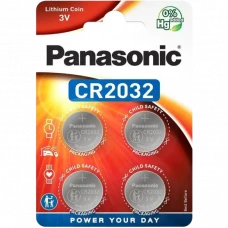 Baterii rotunde Panasonic CR-2032EL, CR2032, 220mAh, 4buc.