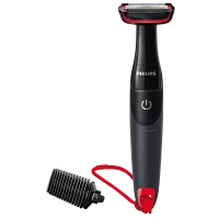 Trimmer pentru bărbați Philips Bodygroom Series 1000 BG105/10, Negru | Roșu