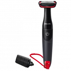 Trimmer pentru bărbați Philips Bodygroom Series 1000 BG105/10, Negru | Roșu