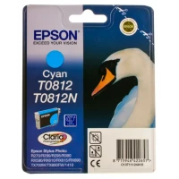 Картридж чернильный Epson T081 DURABrite Ultra, C13T11124A10, Cyan