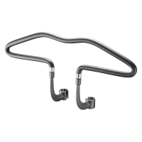 Tetiera auto Cellularline Jacket Hanger, Piele artificială, Oțel inoxidabil, Negru