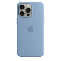 Чехол Apple iPhone 15 Pro Max Silicone Case with MagSafe, Зимний голубой