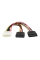 Cablu SATA Cablexpert CC-SATA-PSY-0.3M, Multicolor