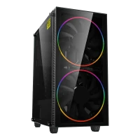 Компьютерный корпус Gamemax Black Hole, Midi-Tower, Без блока питания, Чёрный