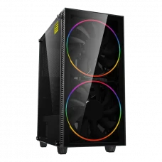Компьютерный корпус Gamemax Black Hole, Midi-Tower, Без блока питания, Чёрный