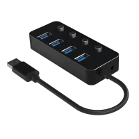 Adaptor Hub Gembird UHB-U3P4P-01, Negru