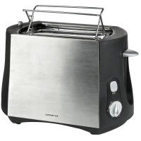 Toaster Polaris PET0804A, Argintiu / Negru