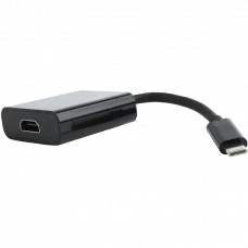Видеоадаптер Cablexpert A-CM-HDMIF-01, Type-C - HDMI (F), 0,15м, Чёрный