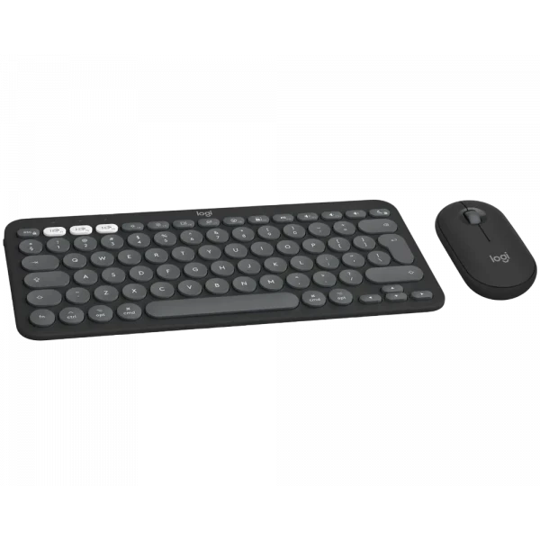 Клавиатура и мышь Logitech Pebble 2 Combo для MAC, Беспроводное, Чёрный