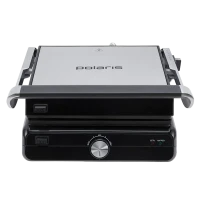 Электрический Гриль Polaris PGP2102, 2000Вт, Серебристый