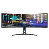 44,5 Игровой монитор Lenovo R45w-30, VA 5120x1440 Dual QHD, Чёрный