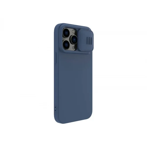Husă Nillkin iPhone 14 Pro, CamShield Silky Silicone, Albastru