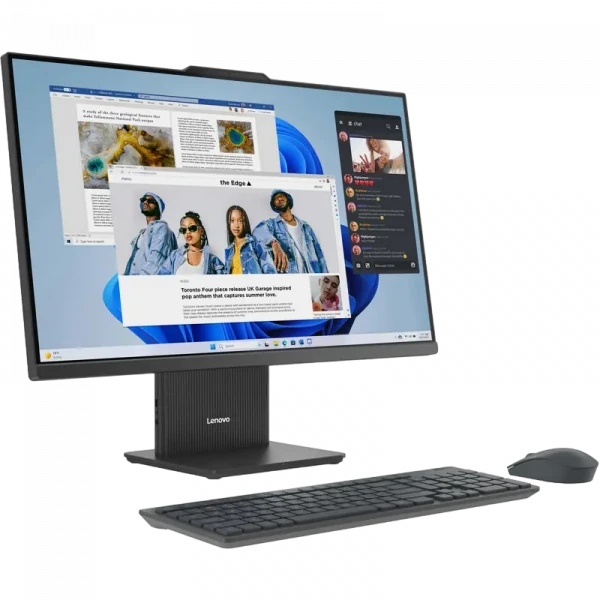 Computer All-in-One Lenovo IdeaCentre AIO 27ARR9, 27, AMD Ryzen 5 7535HS, 16GB/512GB, Fără SO, Luna Grey
