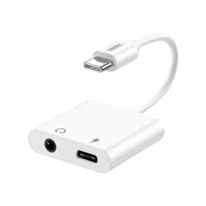 Audio Adaptor Remax RL-LA11, USB Type-C/3.5 mm, 0,12m, Alb