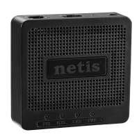 ADSL Модем Netis DL4201, ADSL/ADSL2/ADSL2 + до 24 Мбит/с, Чёрный