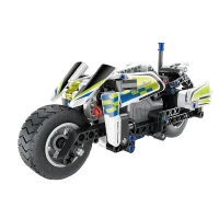 Constructor XTech Pull Back Police Motorbike