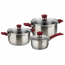 Set de vase Rondell Strike, 20cm, Argintiu