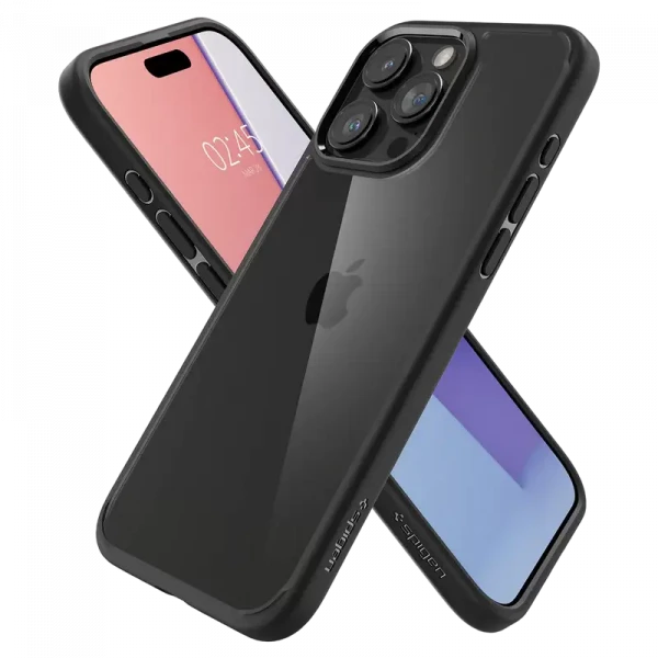 Чехол Spigen iPhone 15 Pro Ultra Hybrid, Матовый черный