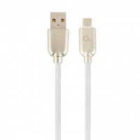 Cablu încărcare și sincronizare Cablexpert CC-USB2R-AMmBM-2M, USB Type-A/micro-USB, 2m, Alb