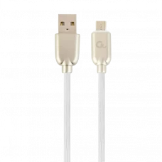 Cablu încărcare și sincronizare Cablexpert CC-USB2R-AMmBM-2M, USB Type-A/micro-USB, 2m, Alb