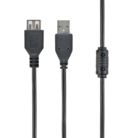 Удлинитель Cablexpert CCF-USB2-AMAF-6, USB Type-A (M)/USB Type-A (F), 1,8м, Чёрный