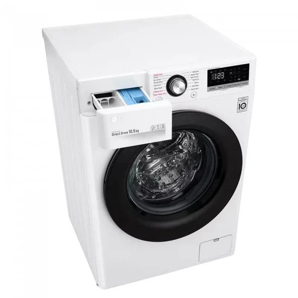 Mașină de spălat LG F4WV310S6E, 10,5kg, Alb