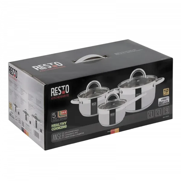 Set de cratițe RESTO 92015, Oțel inoxidabil