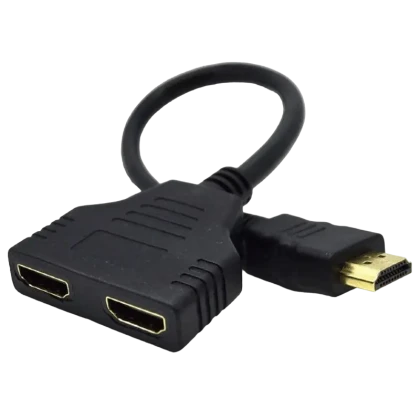 Видеоадаптер Cablexpert DSP-2PH4-04, HDMI (M) - , 0,1м, Чёрный