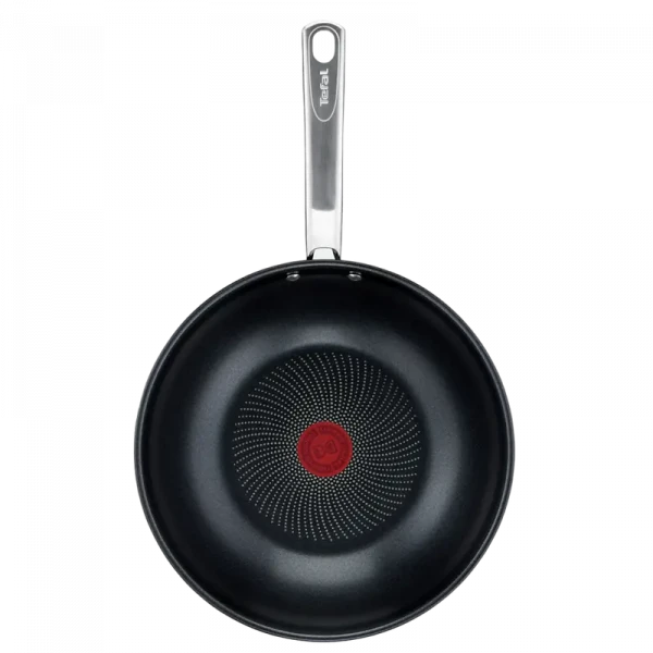 Tigaie WOK Tefal B8171944, 3,6L, 28cm, Oțel inoxidabil