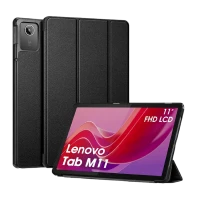 Husă pentru tabletă Lenovo Tab M11 (TB330XU), 11, Piele artificială, Negru
