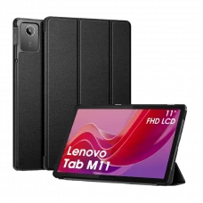 Husă pentru tabletă Lenovo Tab M11 (TB330XU), 11, Piele artificială, Negru