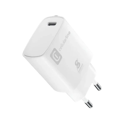 Переходник Cellularline Type-C, 25W, для Samsung, Белый