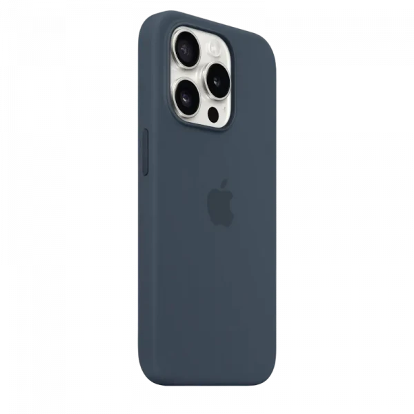 Чехол Apple iPhone 15 Pro Silicone Case with MagSafe, Синий шторм