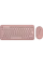 Клавиатура и мышь Logitech Pebble 2 Combo, Беспроводное, Розовый