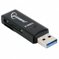 Cititor de carduri Gembird UHB-CR3-01, USB Type-A, Negru