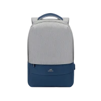 Rucsac pentru Laptop RivaCase Prater, 15.6, Poliester, Gri/Albastru