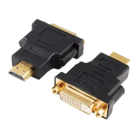Видеоадаптер Cablexpert A-HDMI-DVI-3, HDMI (M) - DVI-D (F), 0,1м, Чёрный
