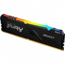 Оперативная память Kingston FURY Beast RGB, DDR4 SDRAM, 3733 МГц, 8Гб, KF437C19BBA/8