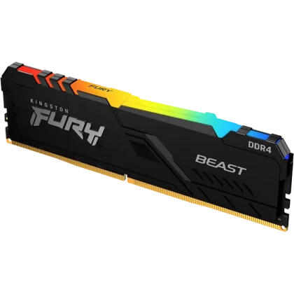 Memorie RAM Kingston FURY Beast RGB, DDR4 SDRAM, 3733 MHz, 8GB, KF437C19BBA/8
