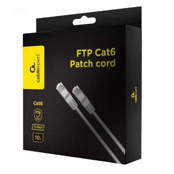 Патч-корд Cablexpert PPB6-10M, Cat6 FTP , 10м, Белый