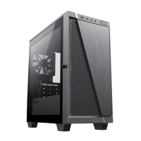 Carcasă PC Gamemax 6611, Midi-Tower, Fără PSU, Negru