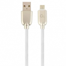 Кабель для зарядки и синхронизации Cablexpert CC-USB2R-AMmBM-2M-W, USB Type-A/micro-USB, 2м, Белый