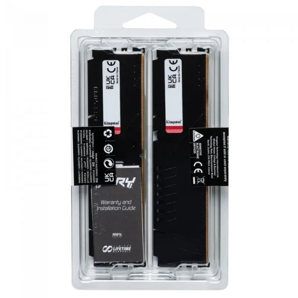 Оперативная память Kingston FURY Beast, DDR5 SDRAM, 4800 МГц, 32Гб, KF548C38BBK2-32