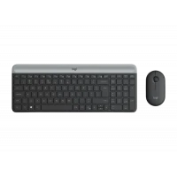Клавиатура и мышь Logitech MK470, Беспроводное, Графитовый