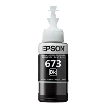 Контейнер с чернилами Epson T673, 70мл, Черный